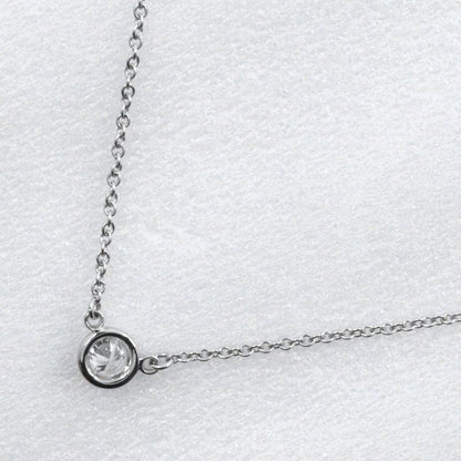 Tiffany & Co By-the-yard 1P Diamond Elsa Peretti Pt950platinum X Diamond Ladies