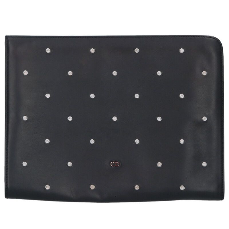 Dior Homme Dotted Leather Clutch Bag Men's