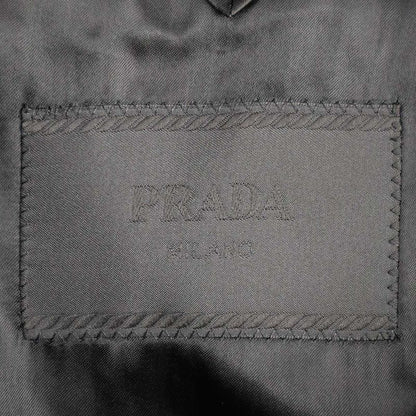 Prada 18ss Denim Chester Coat Uc396i Black 48