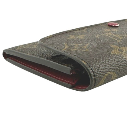 Louis Vuitton M60697 Monogram Fuchsia Portefeuille Emilie Long Wallet Louis