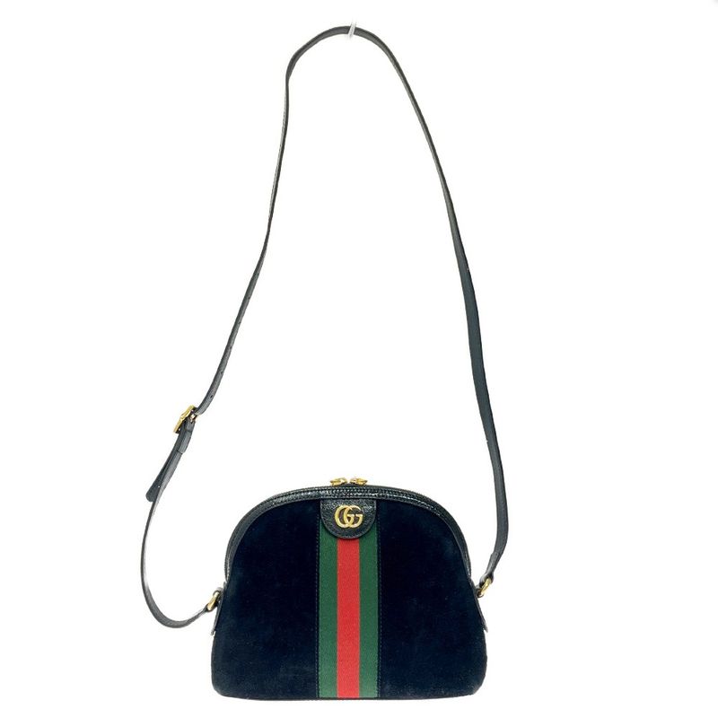 Gucci 499621 and 486628 Suede Ophidia Ggmarmont Shoulder Bag Black 371302