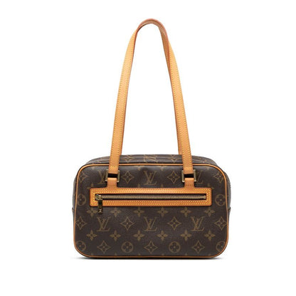 Louis Vuitton Monogram Cité MM Handbag One Shoulder Bag M51182 Brown PVC