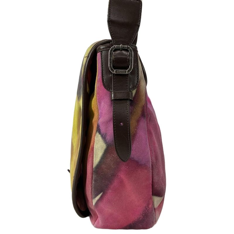 Chanel Shoulder Bag - Pink X Yellow X Multi Messenger Bag / Coco Mark Leather