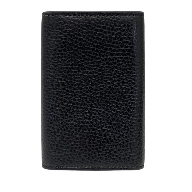 Gucci 473924 Double G 6-ring Key Case Key Ring Leather Black