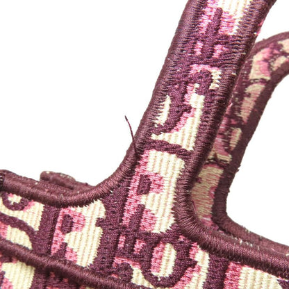 Christian DIOR Book Tote Mini Handbag Canvas Women