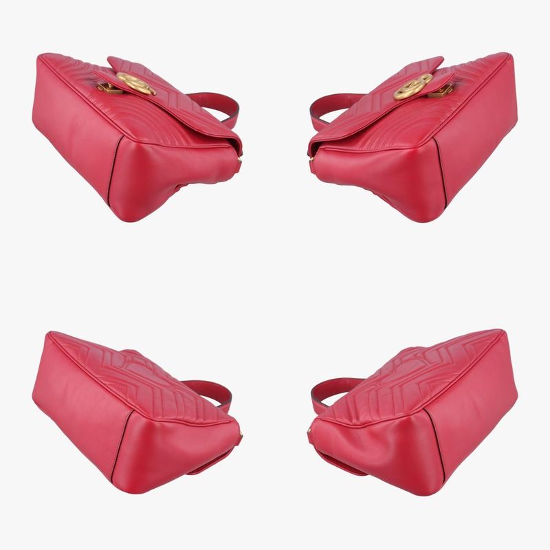 Guccigg Marmont Red Leather 498110 F024930433