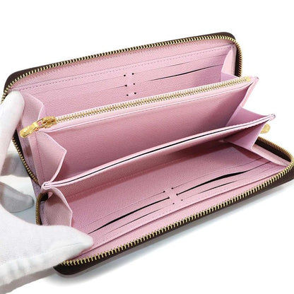 Louis Vuitton LV X TM Zippy Wallet Round Zipper Long Wallet Cherry Brown M13433