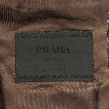Prada Multi-Stripe 2b Tailored Jacket Brown 48