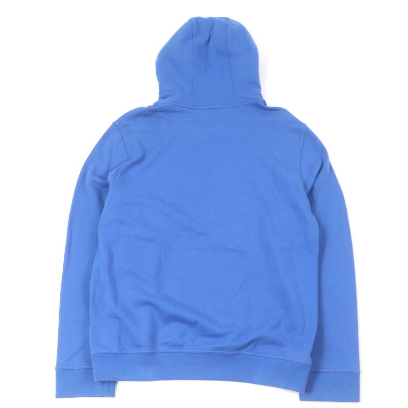 Hermes 21SS Furrier Cotton Sheepskin Lined Pullover Hoodie Blue XL Made In