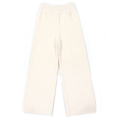 Hermes 2022 2h2407da 100% Wool H-pattern Knitting Long Knit Pants Bottoms 34