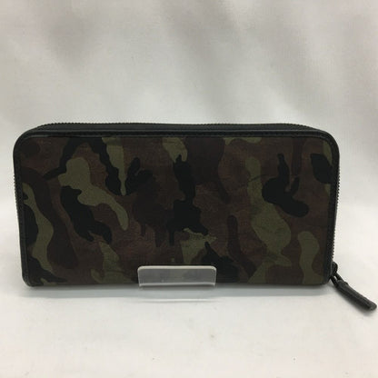 Prada Men's Long Wallet Round Zipper Camouflage