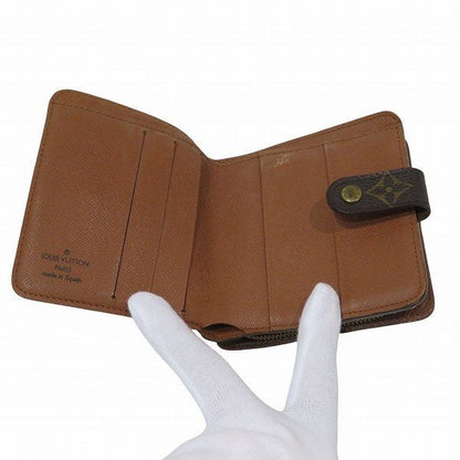 Louis Vuitton Monogram Compact Zip M61667 Bifold Wallet Unisex