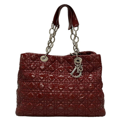 Dior/christian Dior Tote Bag Canage Stitch Red Leather