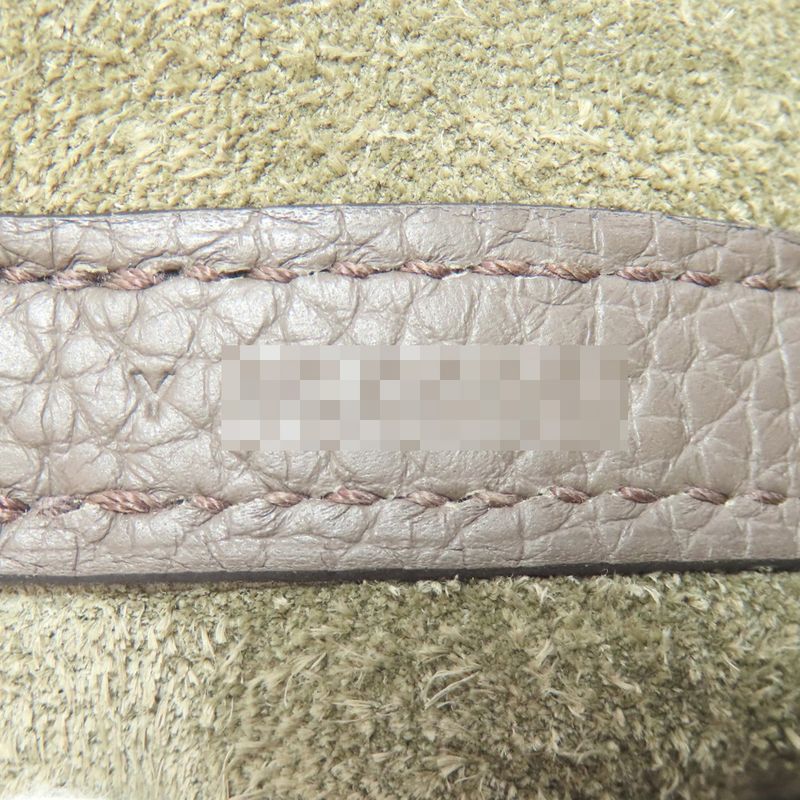 Hermes Picotin Lock MM Etan Silver Hardware Handbag Taurillon Women