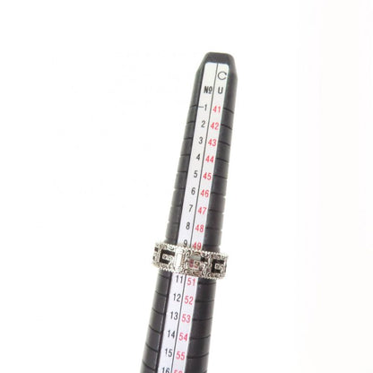 Gucci Arabesque Square G Ag925 Ring Silver 11 With Box And Storage Bag Made In