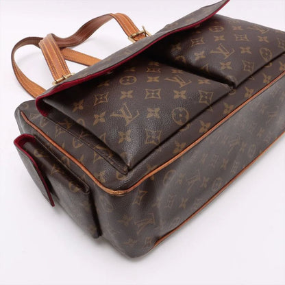 Louis Vuitton Monogram Multipuri Cité M51162 Leather Tote Bag Shoulder Hand