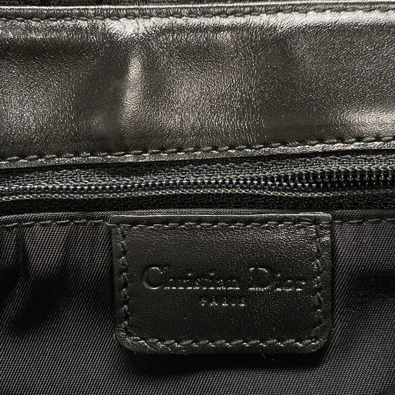 Dior/christian Dior Shoulder Bag Street Chictrotter Black And Gray Leather