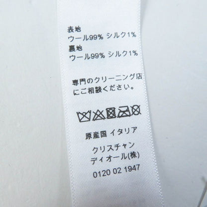 Christian DIOR 21dch918i100 Wool Silk Oblique Cap Dark Navy 57 Made In Italy