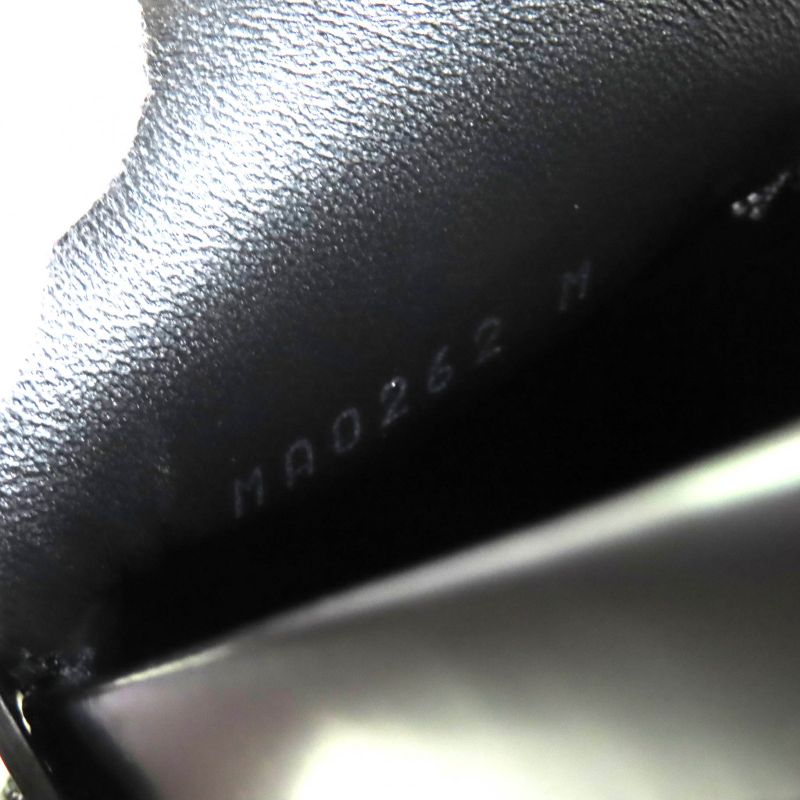 Louis Vuitton Connelly Line Square Toe Logo Leather Coin Loafer Black 35.5