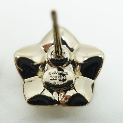 Chanel Abg272 Coco Mark Flower Earrings Star Pair I25B Earrings Gold