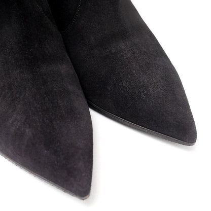 Saint Laurent Paris Boots Size 37 Studded Fringe Decoration Suede Short Boots