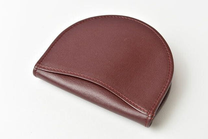Cartier Coin Case Coin Purse Cartier Wallet Must Line Horseshoe Shape Bordeaux