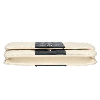 Chanel Ap0250 Chain Wallet Bicolor Lamb Skin Chain Shoulder Bag Women