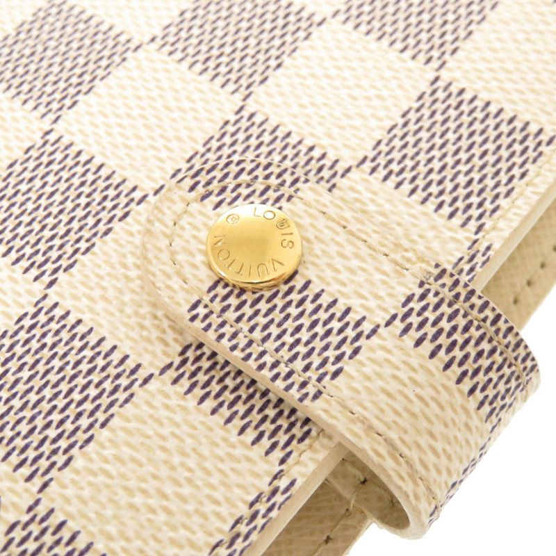 Louis Vuitton Agenda PM Damier Azure R20706 Notebook Cabas White LV 1225 Louis