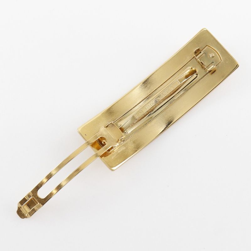 Chanel Logo Gold Plated Women's Barrette