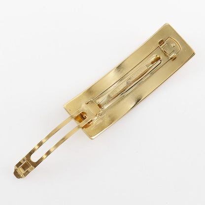 Chanel Logo Gold Plated Women's Barrette