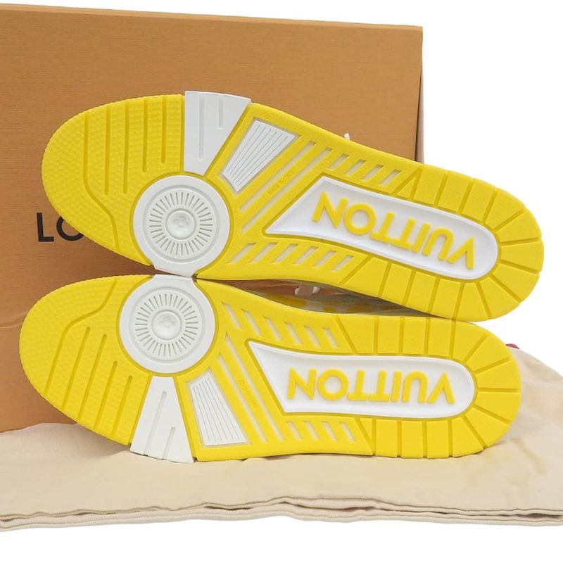 Unused With Box Louis Vuitton 2023 Yayoi Kusama Collaboration Trainer Line Low
