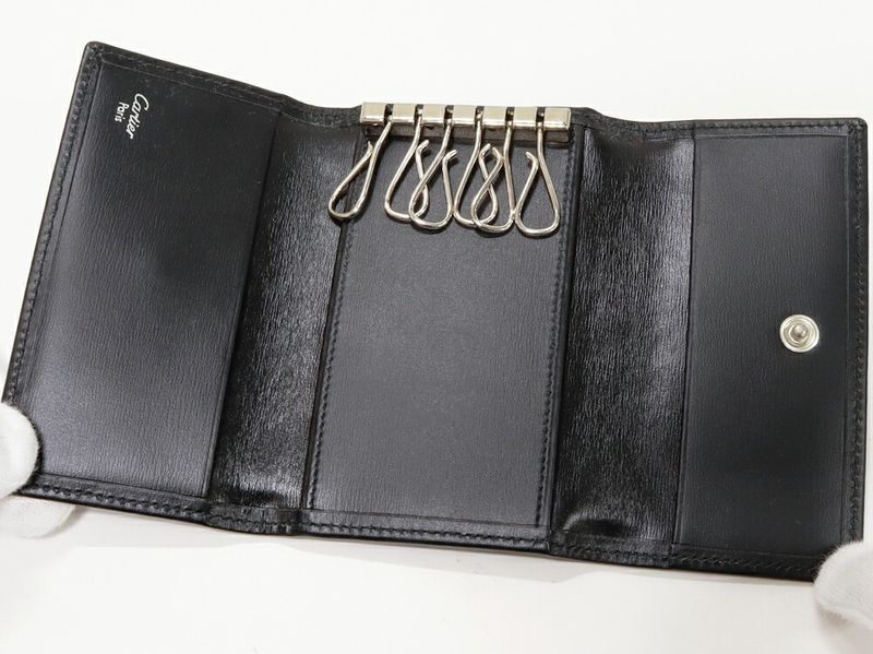Cartier 6-ring Key Case Pasha Calf Black L3000127