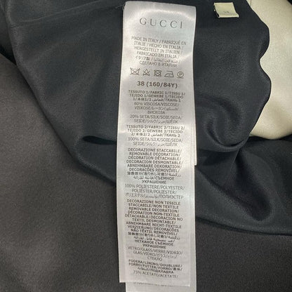 Gucci Dress Size 38 S Women - 771367 Zapgo Black And Ivory Regular Collar Long