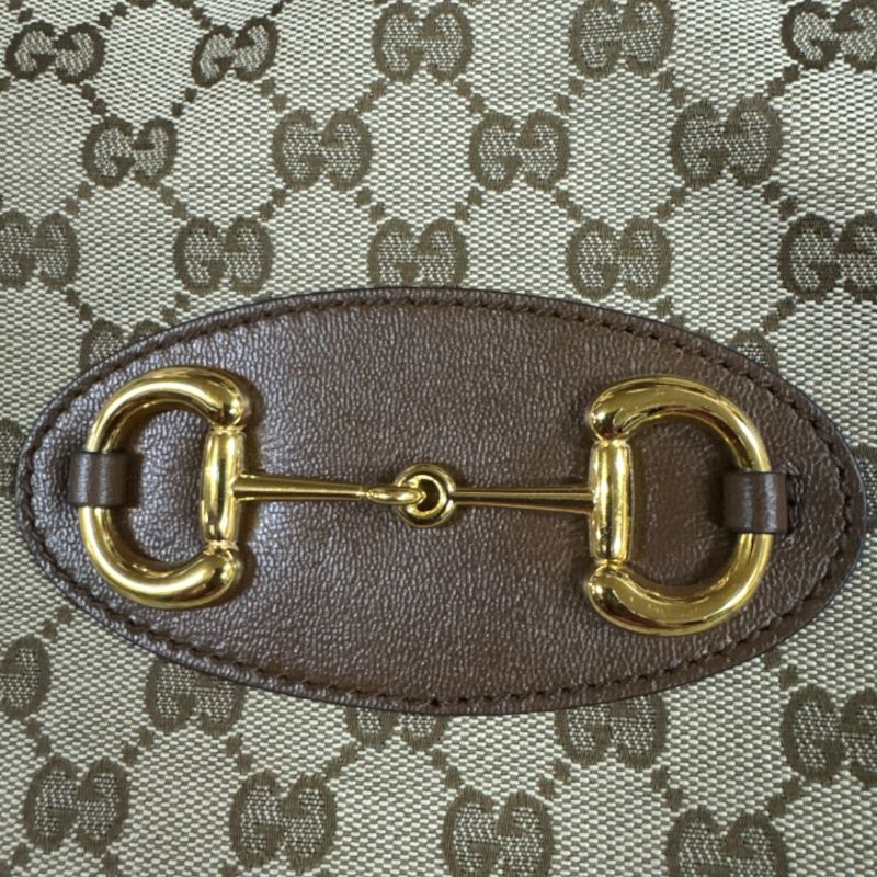 Gucci Horsebit Tote Bag GG Canvas 623694 Beige Unisex Gucci  Gucci