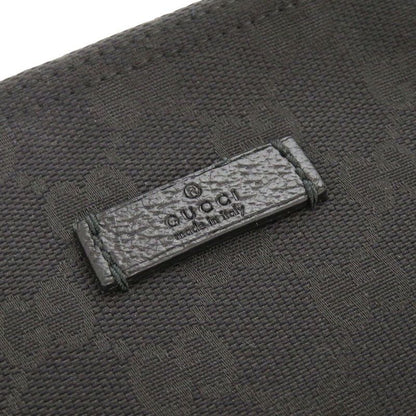 Gucci Sherry Line 189749 GG Canvas Leather Black Shoulder Bag Black 1412 Gucci