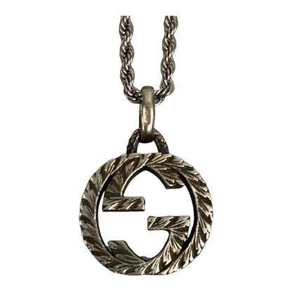 Gucci Necklace Interlocking G Silver 925 Chain Non-Genuine Product