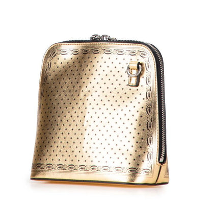 Gucci X SEGA Guccy Print 511189 Gold Black Leather Women's Gucci