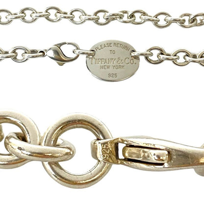Tiffany & Co Return To Oval Necklace Silver 925 Chain Pendant