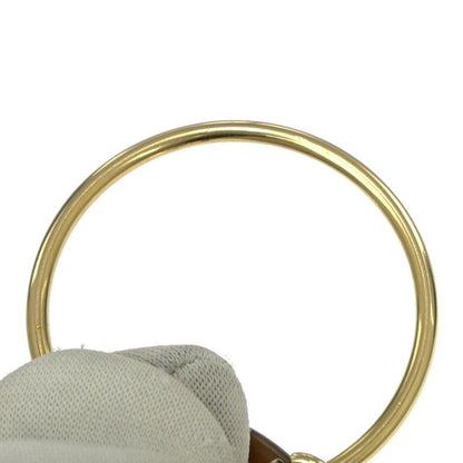 Hermes Amulet Duo Earrings Buffalo Horn Brown Gold Hardware Accessories