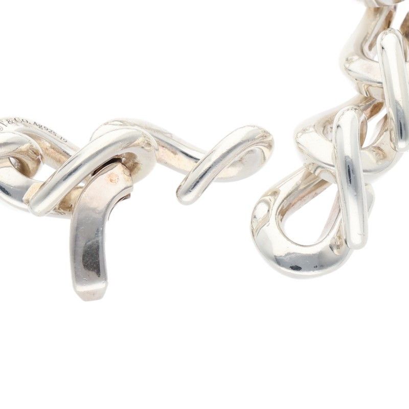 Tiffany & Co Forge Large Link Silver Bracelet Men's M