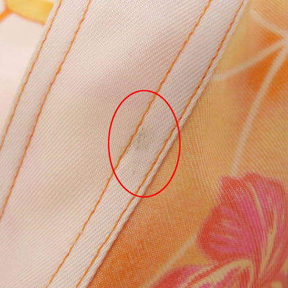 Hermes Vintage Les Capucines Golden Lotus Flower 100% Silk Margiela Period