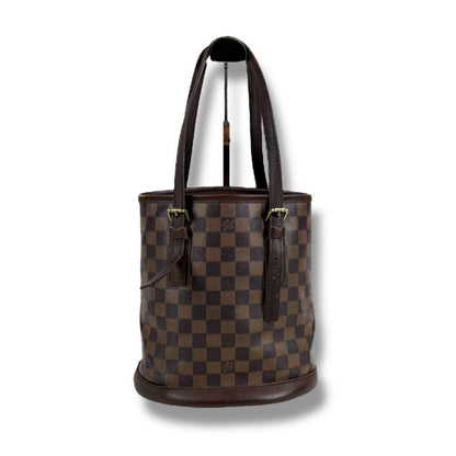 Louis Vuitton Petit Baguette Marais Mini Tote Bag Damier Leather Brown Shoulder