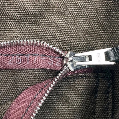 Hermes Tote Bag Fourre Tout Brown Black Bordeaux Excellent Condition