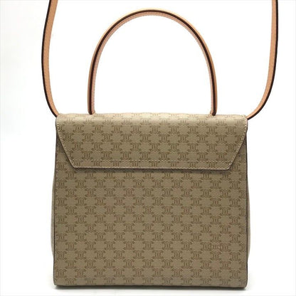 Celine Macadam Pattern Star Ball 2-Way Bag Crossbody Brown