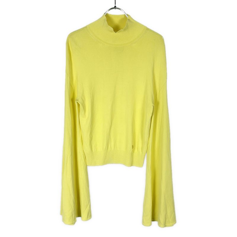 Loewe 22ss Bell Sleeve Heine Cles Yeon Knit Sweater S540y14kaa Yellow S