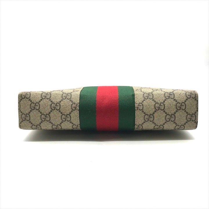 Gucci Sherry Line GG Supreme Canvas Clutch Second Beige