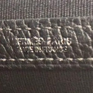 Hermes Garden Party 36 Negonda Toile Black Leather Tote Bag Shoulder Handbag
