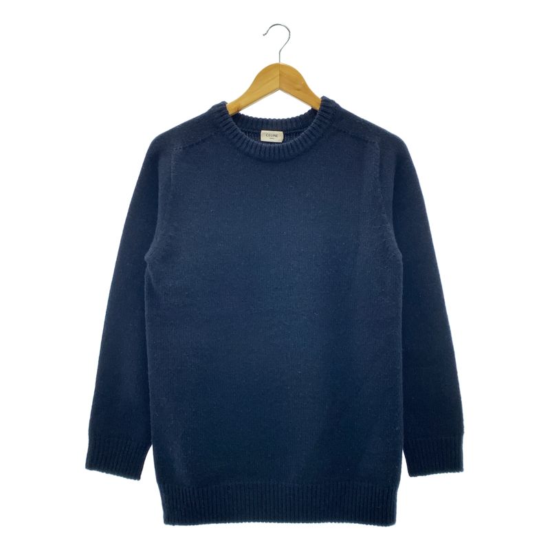 Celine - Cashmere Crew Neck Knit - XS - Navy - Women's