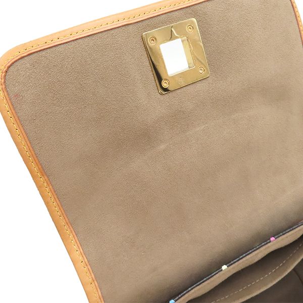 Louis Vuitton Shoulder Bag Patti Monogram Multicolor Noir Black Gold Hardware