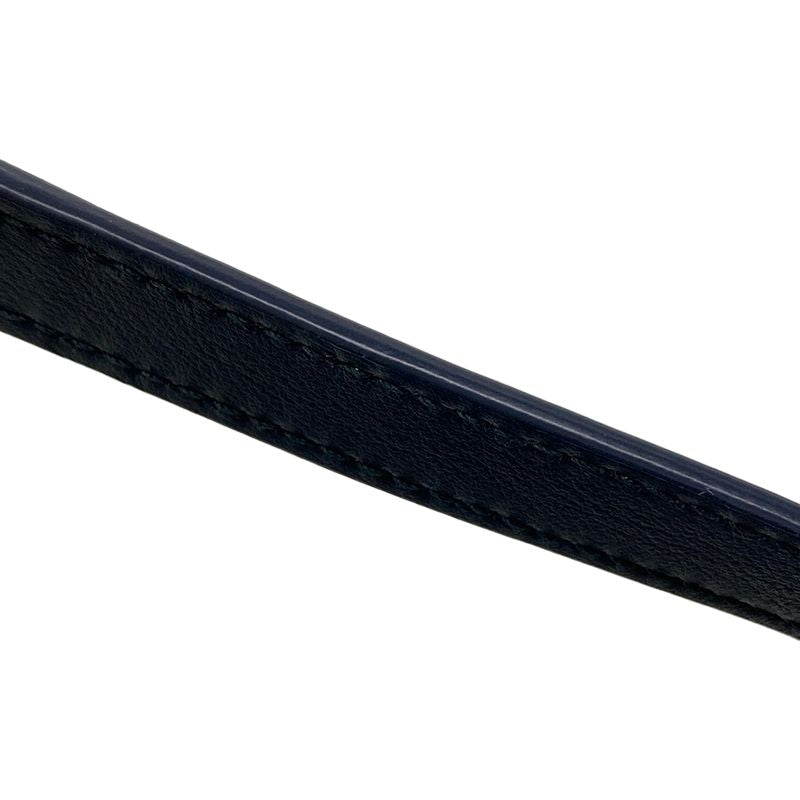 Dior/christian Dior Handbag Diortravel Nomad Pouch Navy And Beige Leather